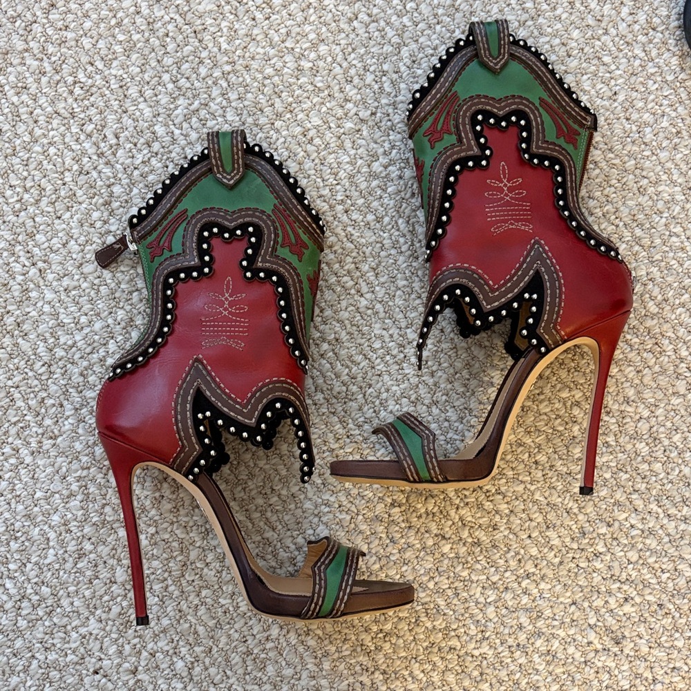 Dsquared Gladiator Rodel Heels Sz 38 - Picture 3 of 9